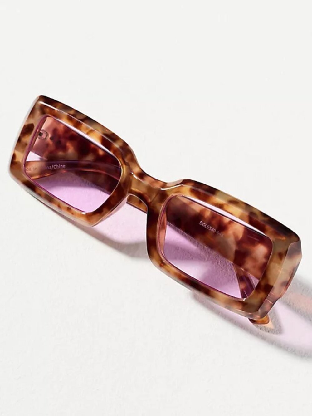 Anthropologie Eyeking Rectangle Tortoiseshell Sunglasses NWT